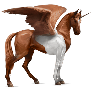 Крылатый верховой единорог Лошадь лузитанской породы Серый в яблоках