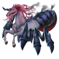 Верховой единорог Лошадь лузитанской породы Огненно-рыжая