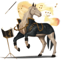 Верховая лошадь Марвари Кремелло