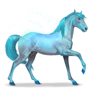 Радужная лошадь lovely blue