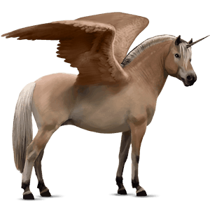 Крылатый пони-единорог  Мышино-серый