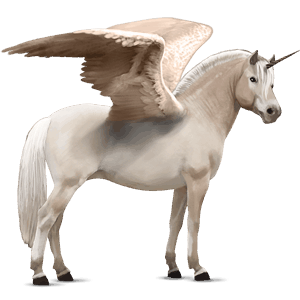 Крылатый пони-единорог  Буро-буланая
