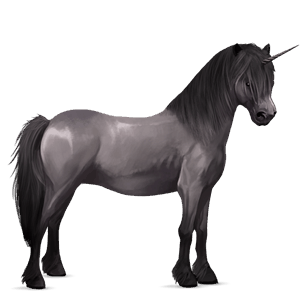 Пони-единорог Светло-серый