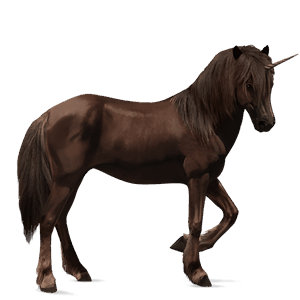 Верховой единорог Исландская Лошадь Огненно-рыжая