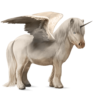 Крылатый пони-единорог  Кремелло