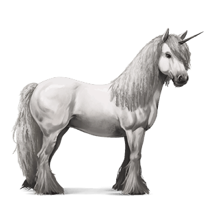 Верховой единорог Голштинская лошадь Гнедая