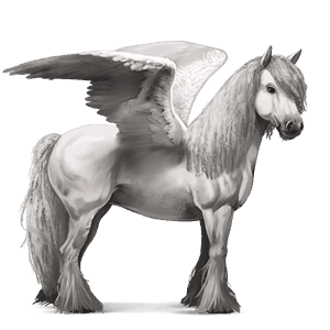 Верховой Пегас Лошадь лузитанской породы Соловая (Паломино)