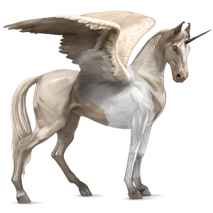 Крылатый верховой единорог Лошадь лузитанской породы Рыжая