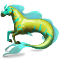 Верховая лошадь Серебристо-буланая типа оверо