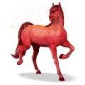 Радужная лошадь charming red