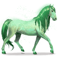Радужная лошадь forest green