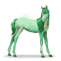 Радужная лошадь forest green