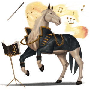 Верховая лошадь Аргентинский Криолло Пегая типа тобиано