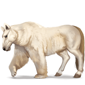 Дикая лошадь Белый медведь
