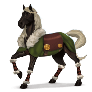 Мифологическая лошадь Храфн