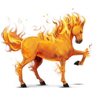 Верховая лошадь Стихия огня