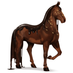 Божественная лошадь Темный шоколад